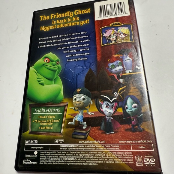 Casper’s Scare School- A School With Spirit DVD - Picture 2 of 3
